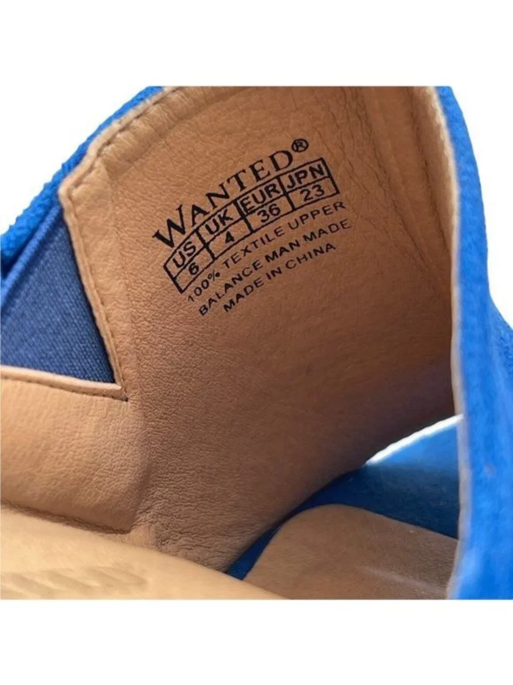Stylish Wanted Microfiber Open Toe Slip on Wedge Sandal Espadrille Style Size 6
